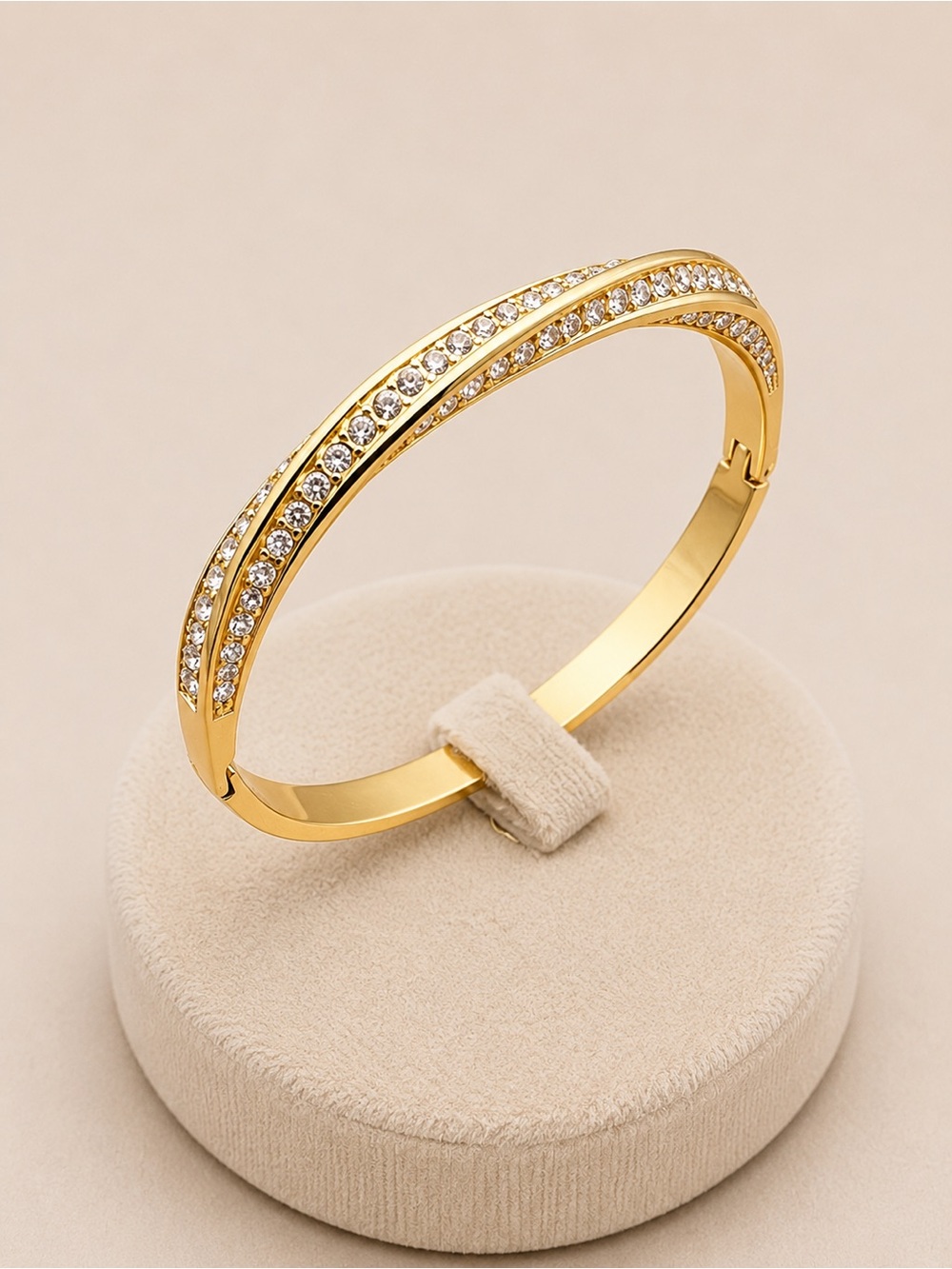 18K Gold PVD Crystal Bracelet